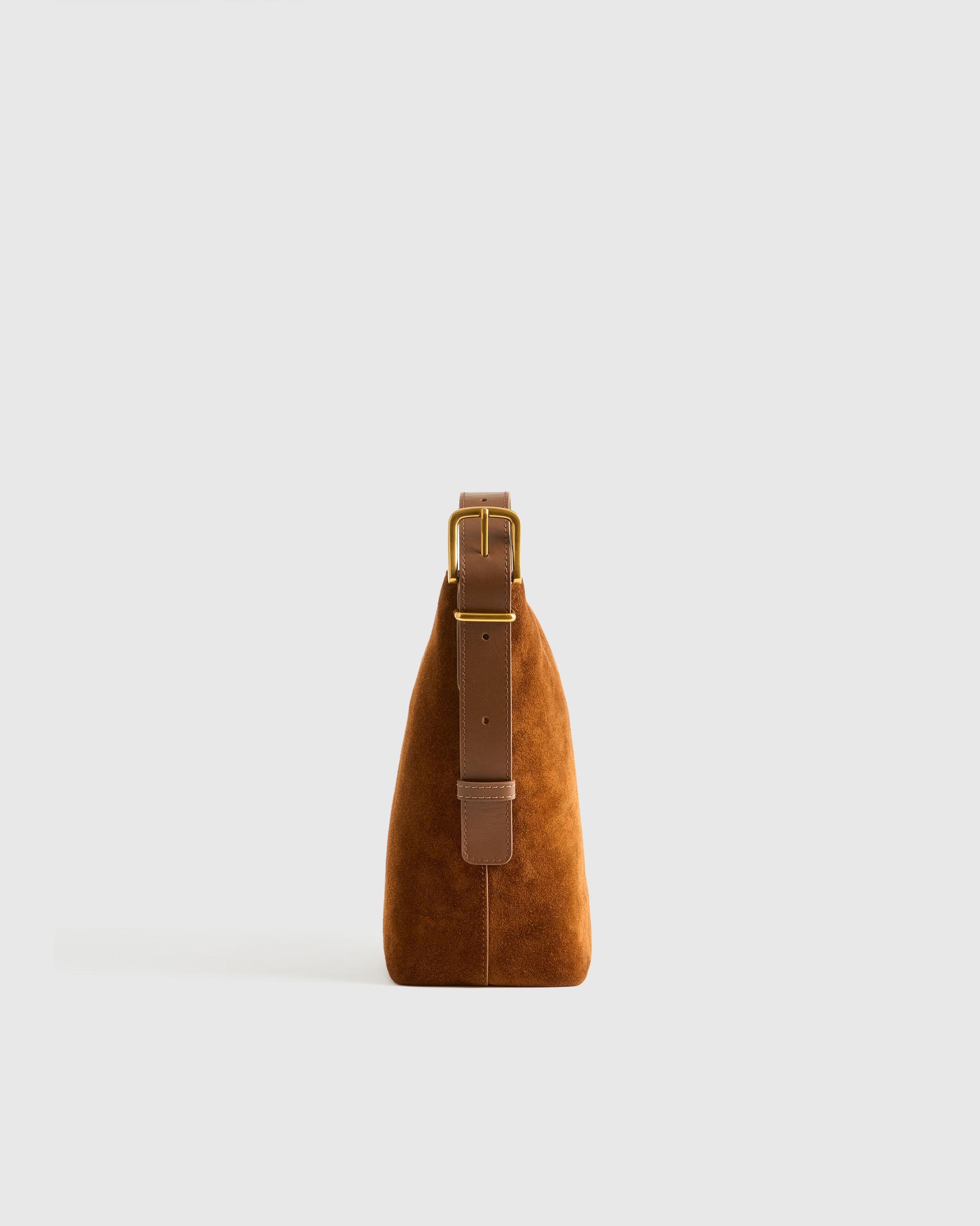 Quince | Women's Italian Suede Bucket Crossbody Suede Leather Product Image