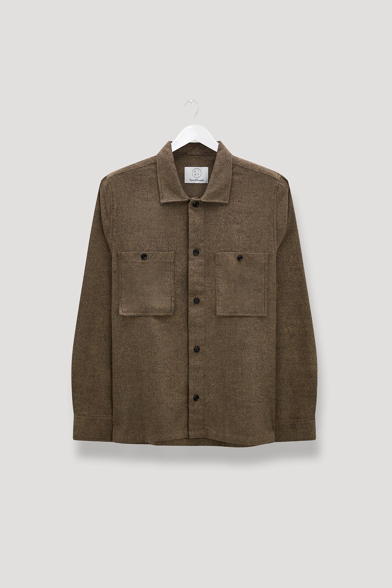 Archive Brushed Form Overshirt. Product Image