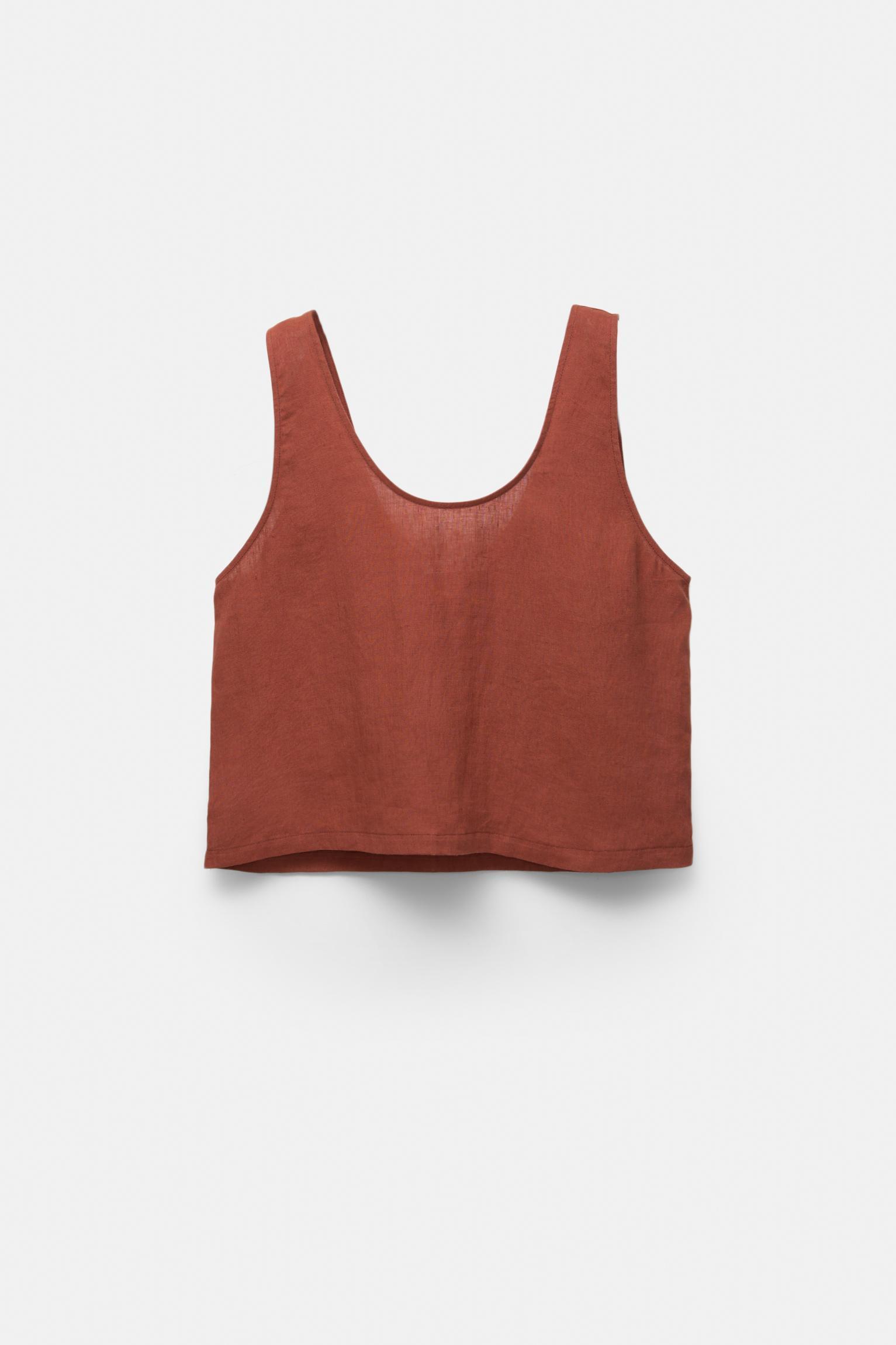 Flowing 100% linen top Product Image