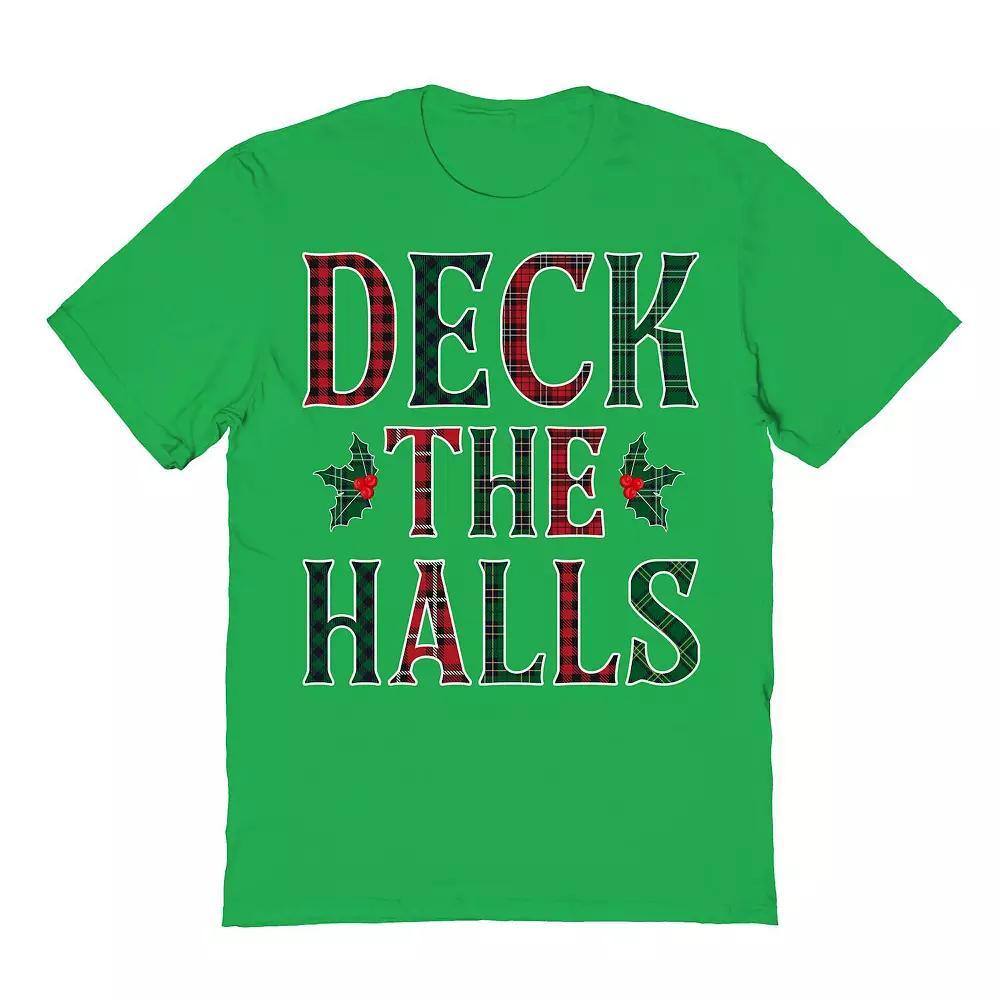 Men's Deck The Halls Christmas Graphic Tee, Size: XXL, Irish Green Product Image