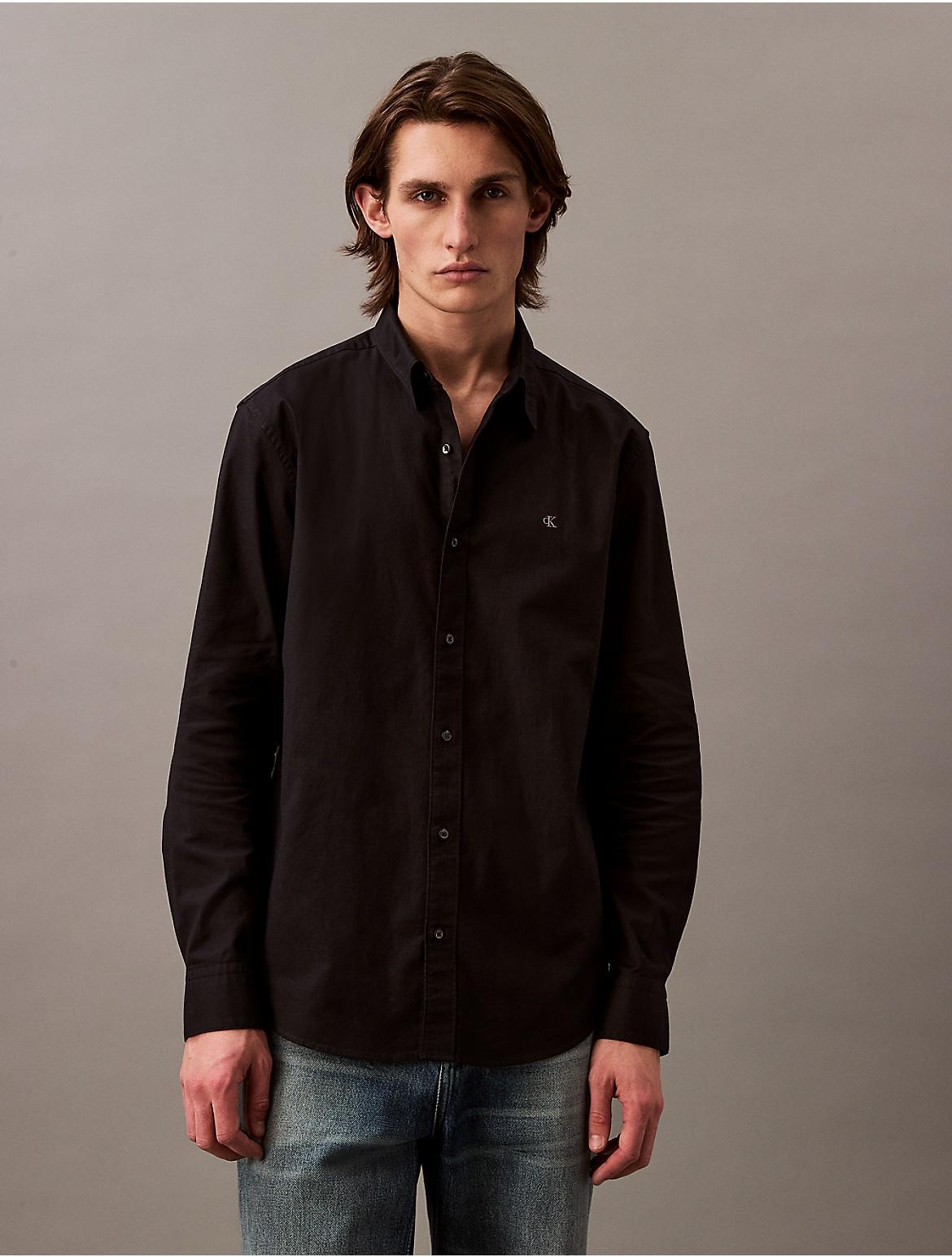 Calvin Klein Men's Oxford Classic Button-Down Shirt - Blue - XL Product Image