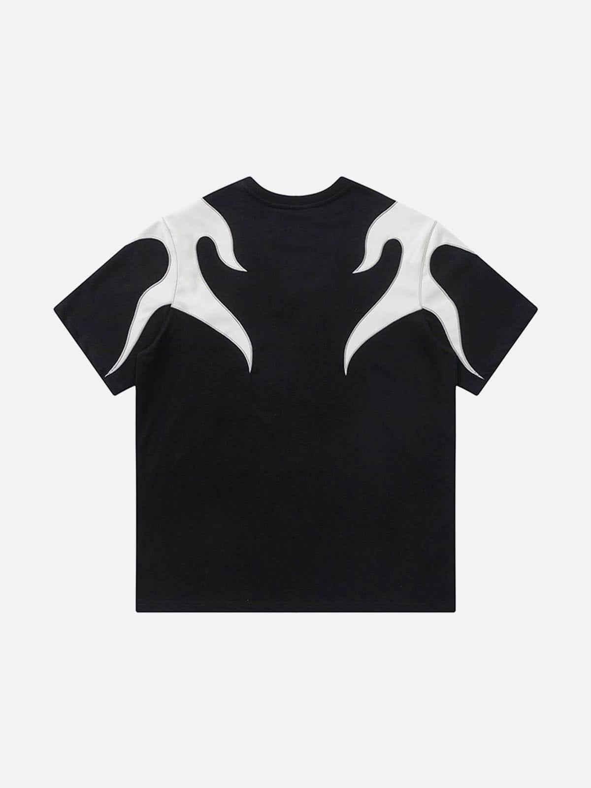 Aelfric Eden Flame PU Patchwork Tee Product Image