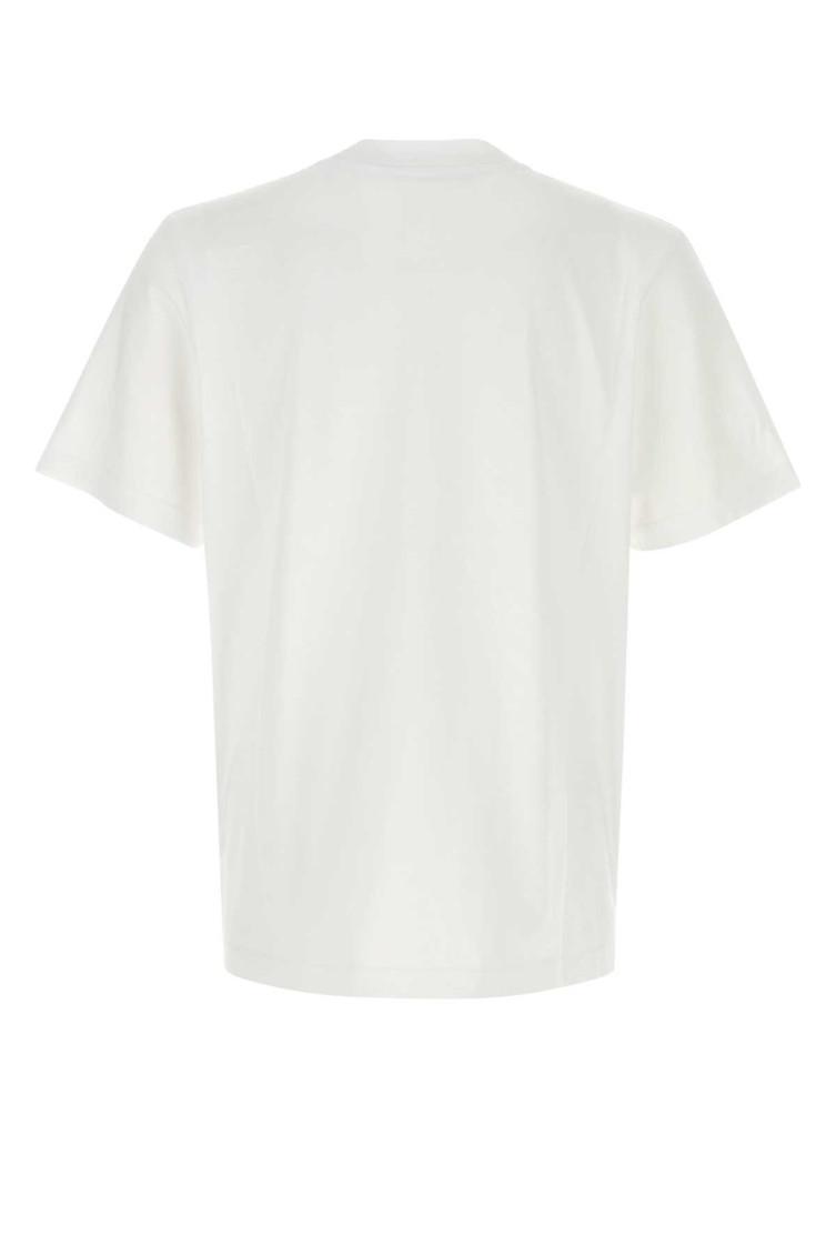 CASABLANCA Cotton Crew Neck T-shirt With Graphic Print In White Product Image