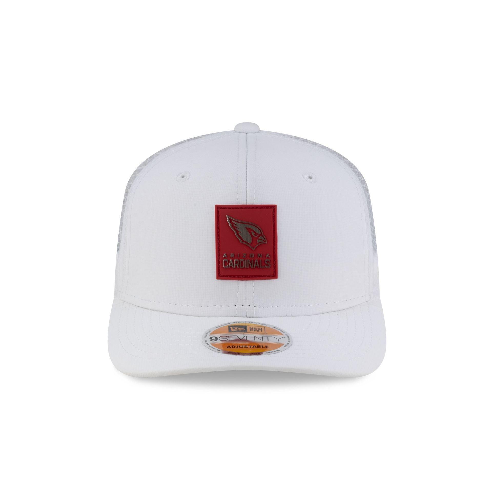 Arizona Cardinals 2025 Sideline Hot Weather White 9SEVENTY Trucker Hat Male Product Image