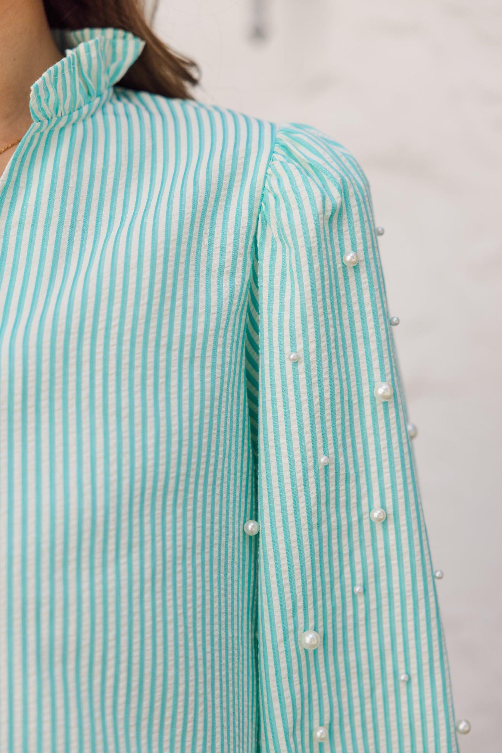 Live For You Mint Green Blouse Female Product Image