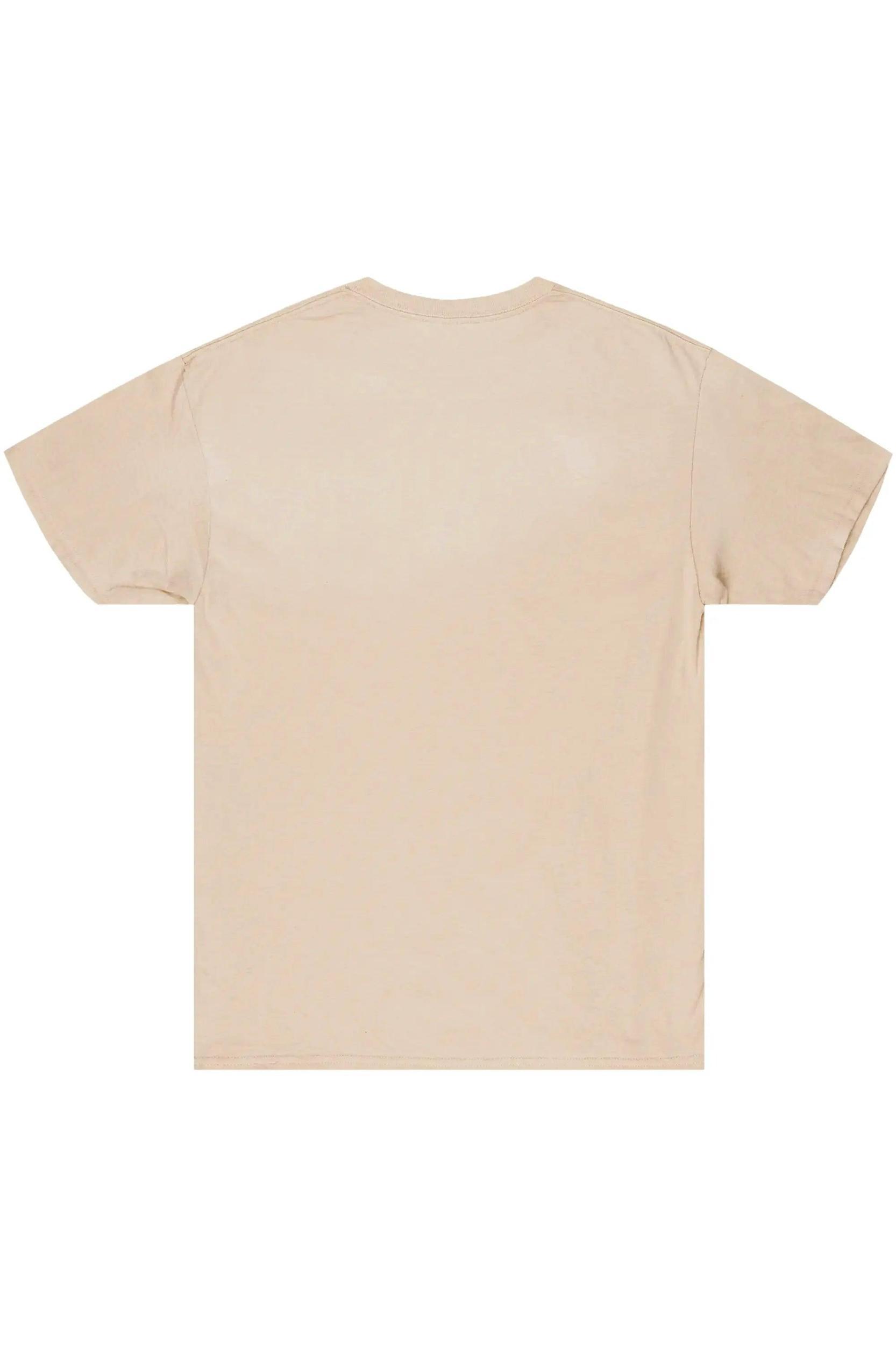 Palmer Beige Graphic T-Shirt Male Product Image