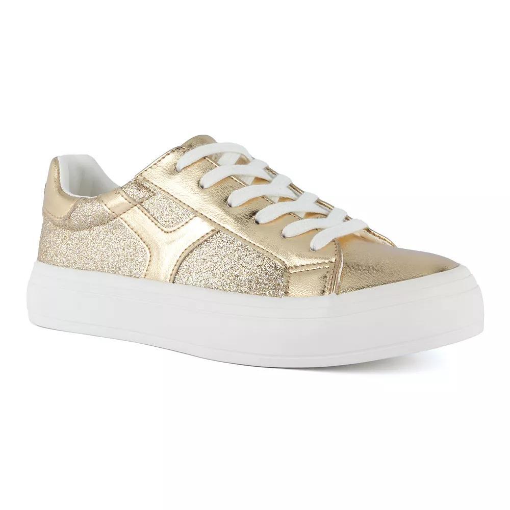 sugar Stallion Women's Casual Sneakers, Size: 8, Light Gold Product Image