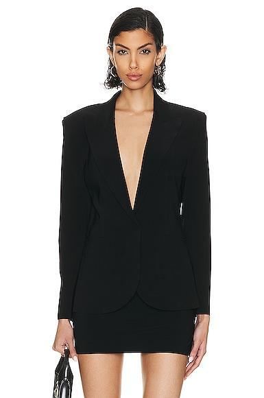 Norma Kamali Classic Single Breasted Jacket Product Image