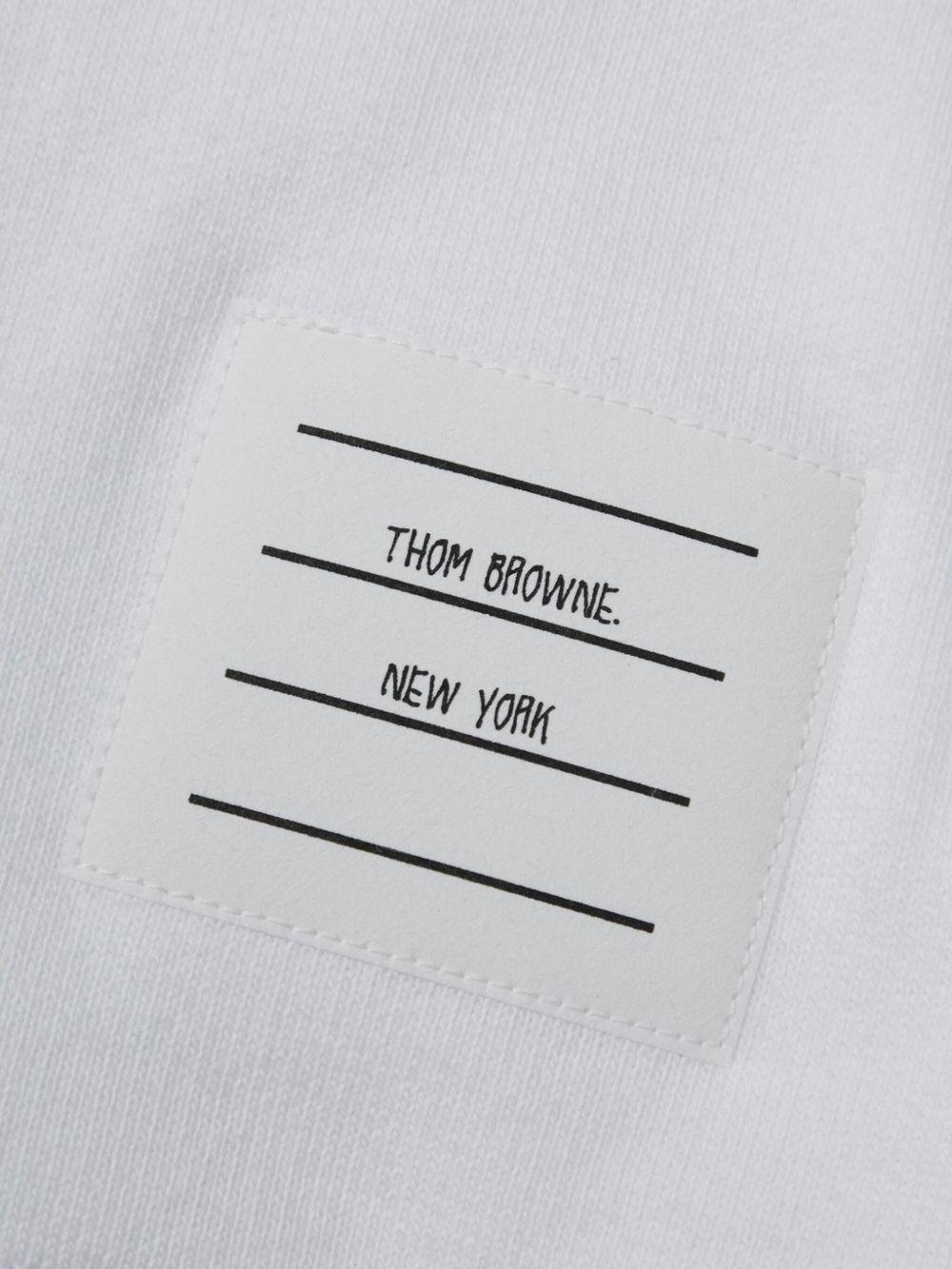 RWB-stripe cotton zip-up hoodie Product Image