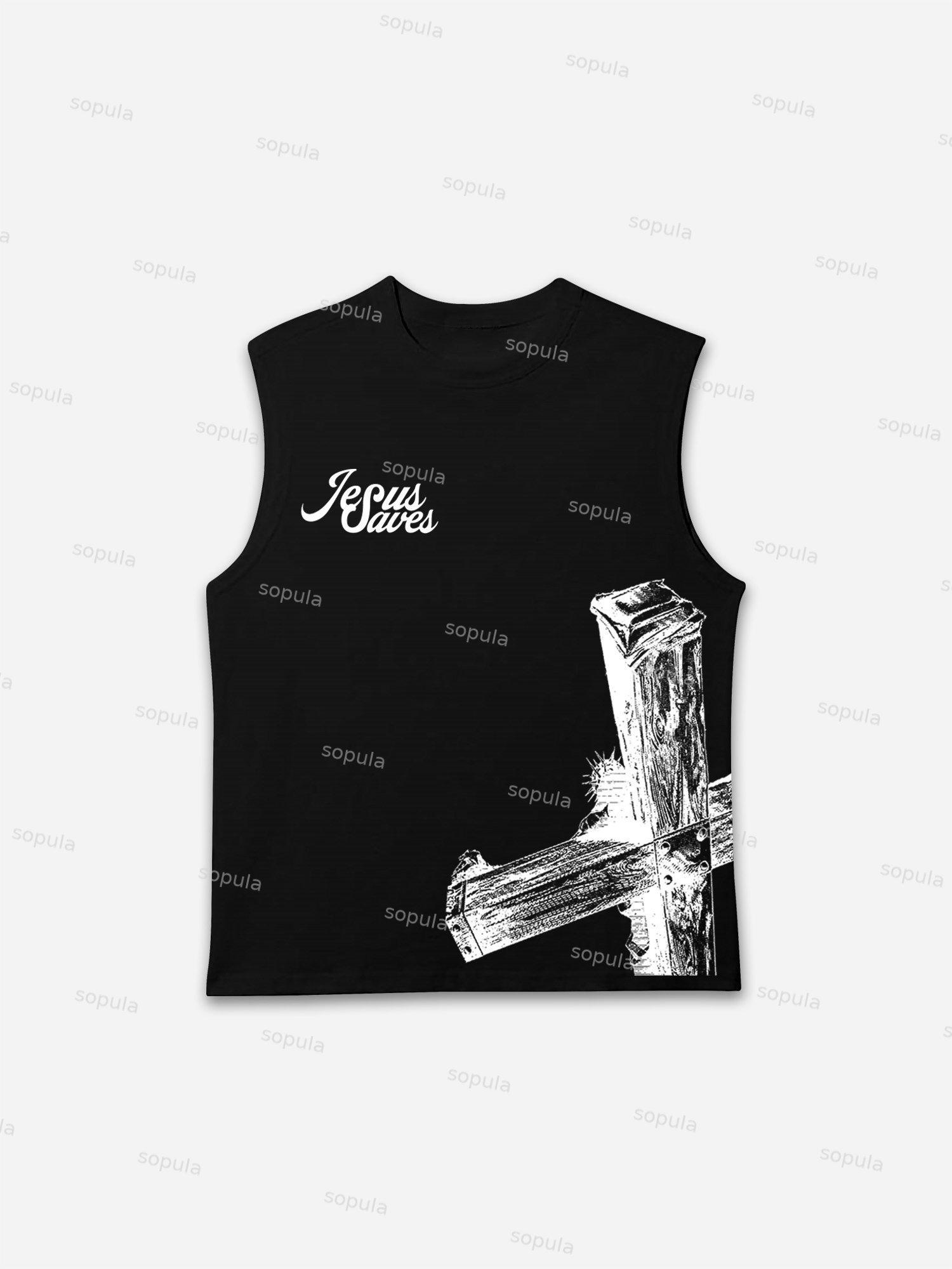 Jesus Saves Graphic Tank Top Product Image
