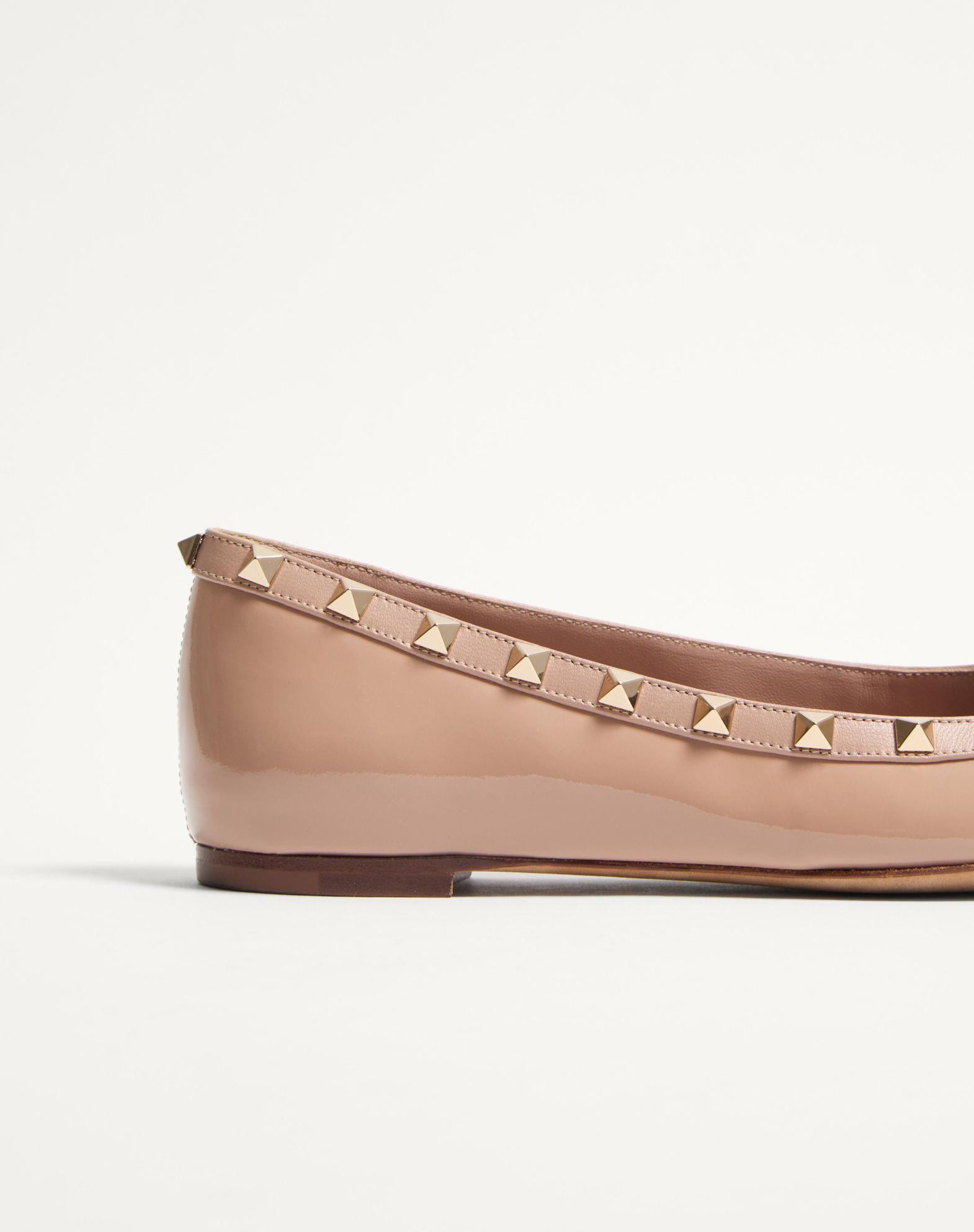 Rockstud Patent Leather Ballerina Product Image
