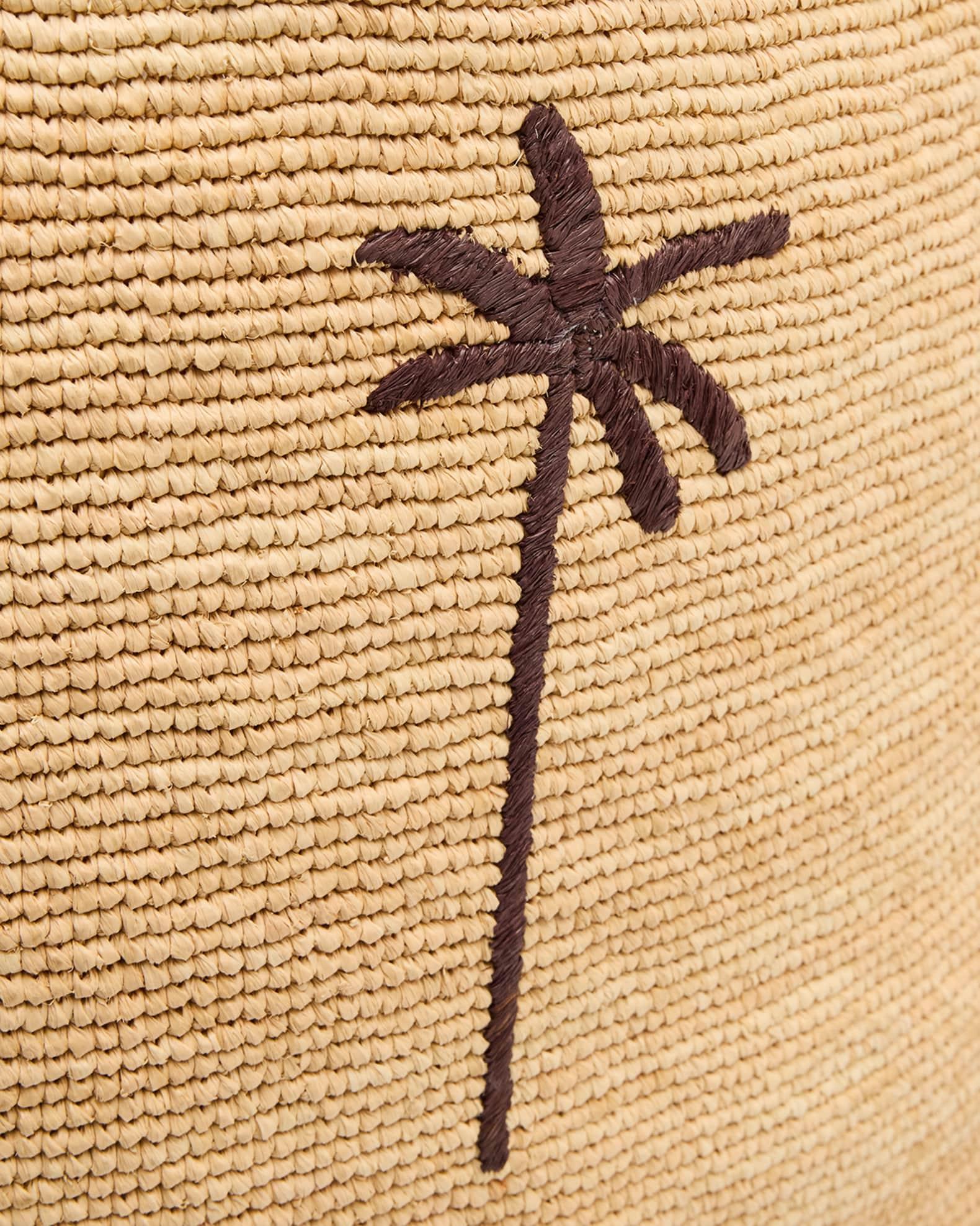 Palm Tree Raffia Tote Bag Product Image