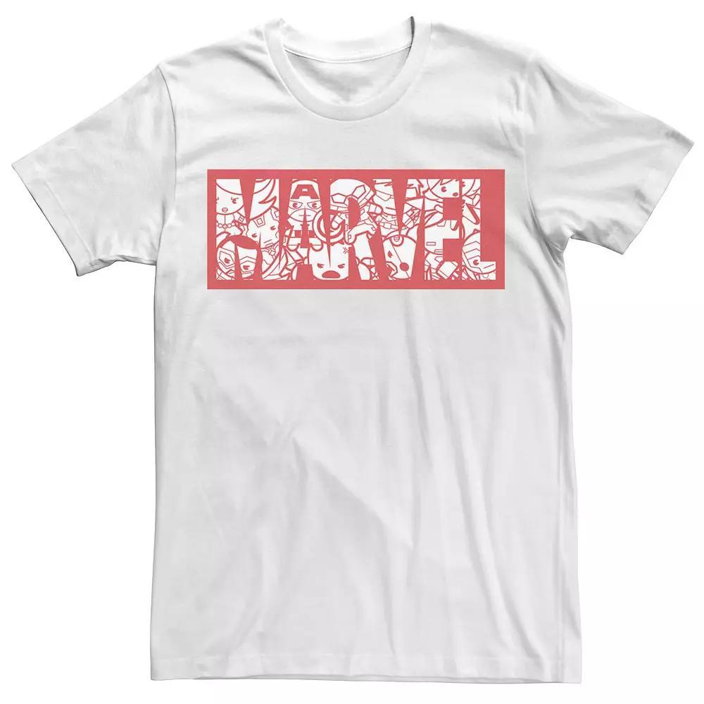 Mens Marvel Kawaii Superheroes Logo Tee Product Image