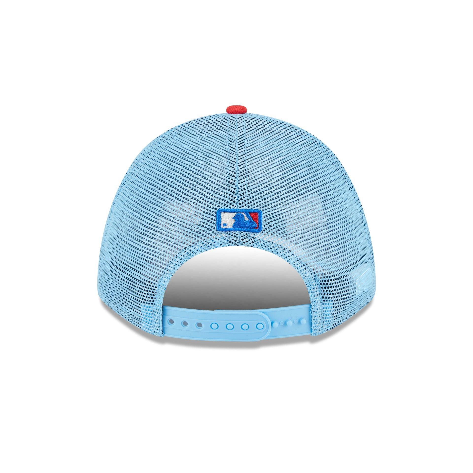 Toronto Blue Jays Independence Day 2025 9FORTY M-Crown A-Frame Trucker Hat Male Product Image