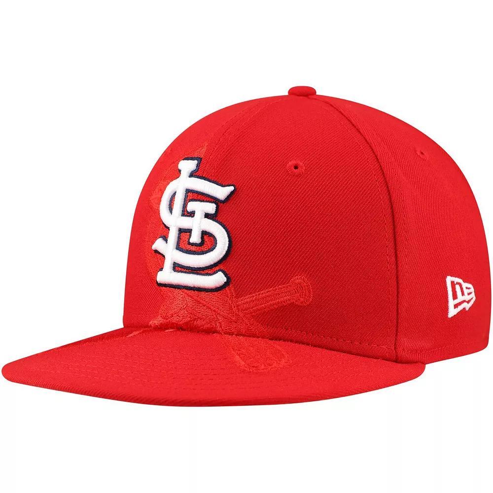Men's New Era Red St. Louis Cardinals Shadow Logo 59FIFTY Fitted Hat, Size: 7 5/8 Product Image