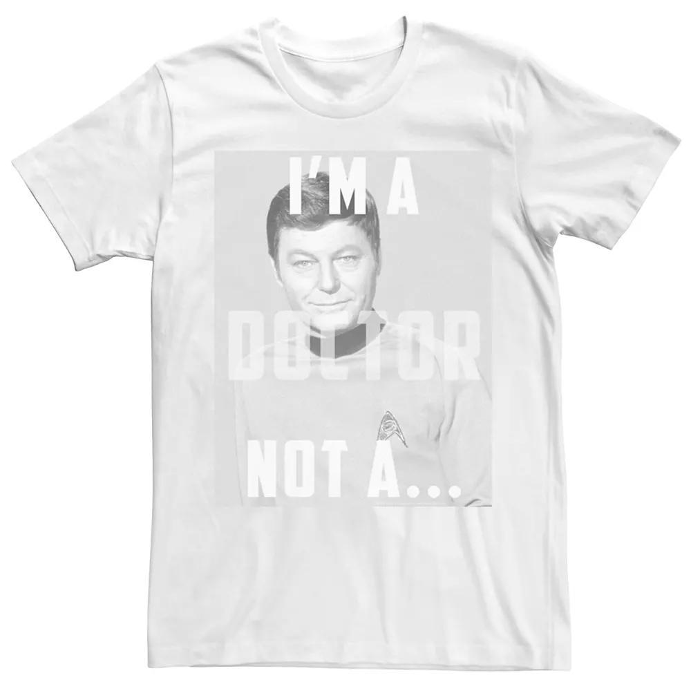 Men's Star Trek The Original Series Bones Face Tee, Size: XL, White Product Image