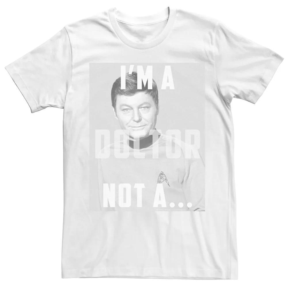 Men's Star Trek The Original Series Bones Face Tee, Size: XL, White Product Image