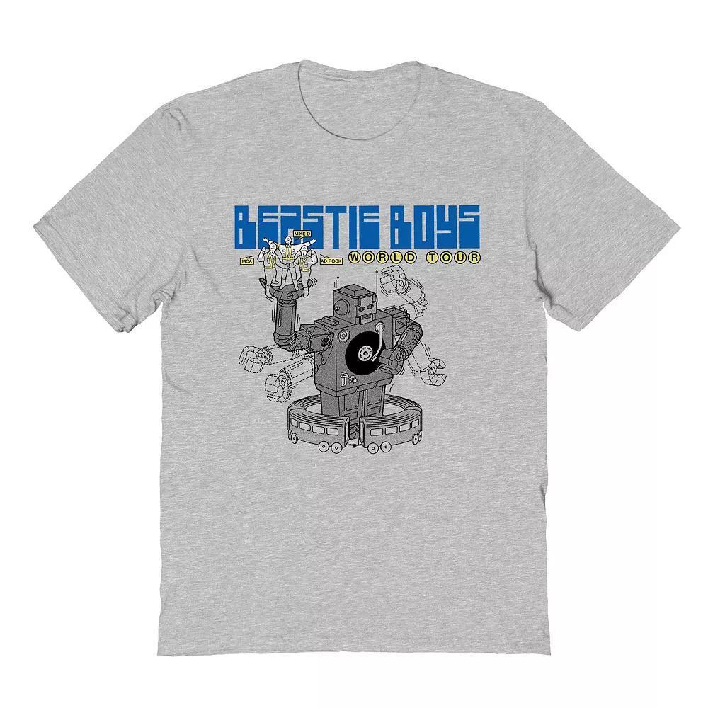 Men's Beastie Boys BB World Tour Bot Graphic Tee, Size: Medium, Sport Gray Product Image