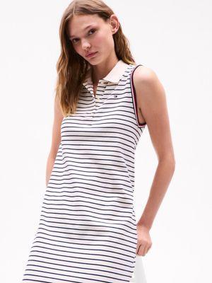 Sleeveless Stripe Polo Dress Product Image