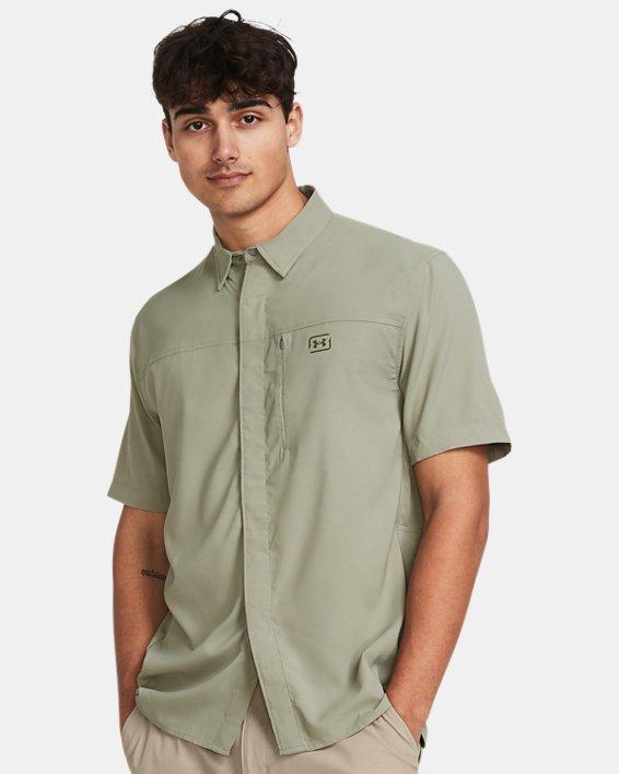 UA Fish Pro Hybrid Woven Mens Short Sleeve Product Image