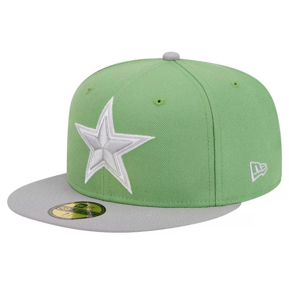 Men's New Era Green/Gray Dallas Cowboys Two-Tone Color Pack 59FIFTY Fitted Hat, Size: 7 3/4 Product Image