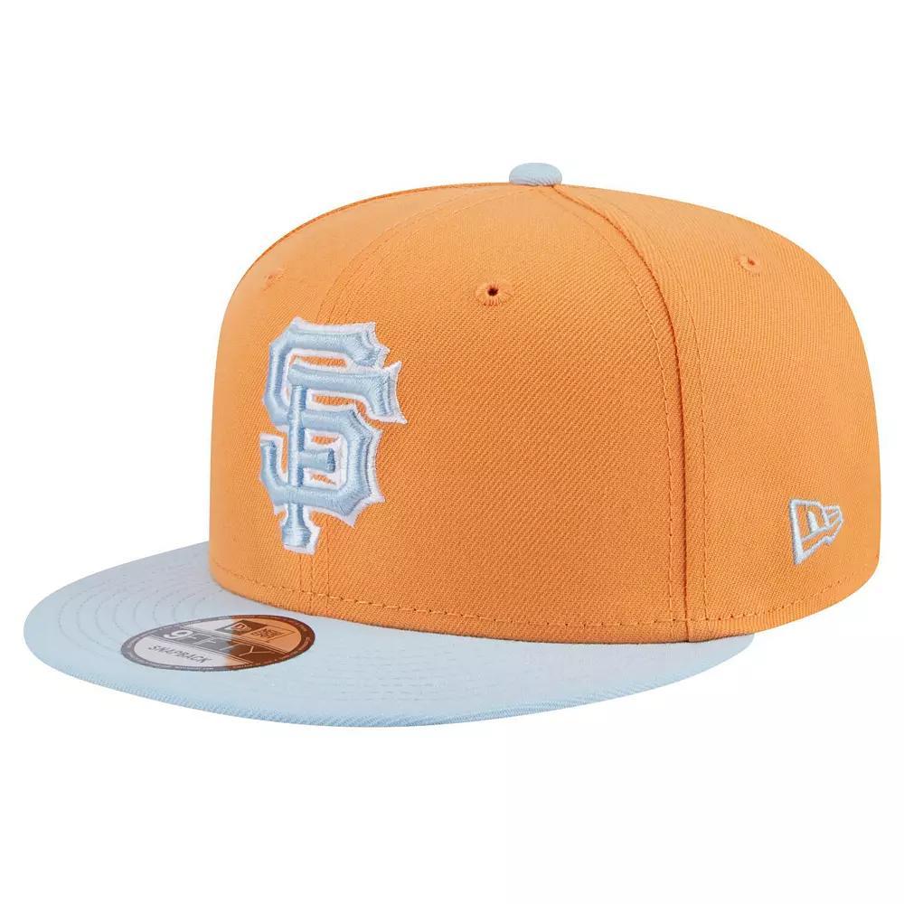 Men's New Era Orange San Francisco Giants Spring Color Two-Tone 9FIFTY Snapback Hat Product Image