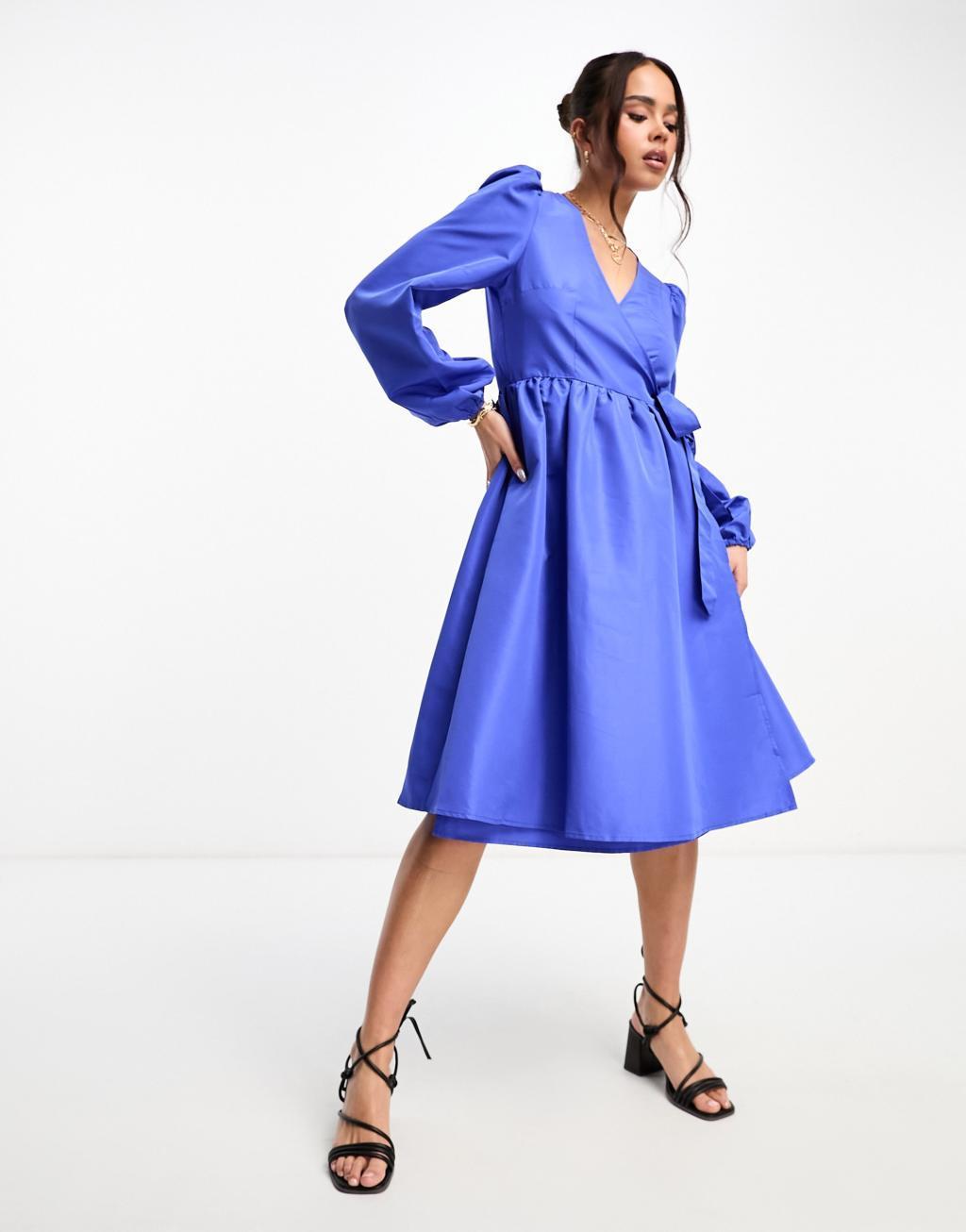 Monki midi wrap dress Product Image