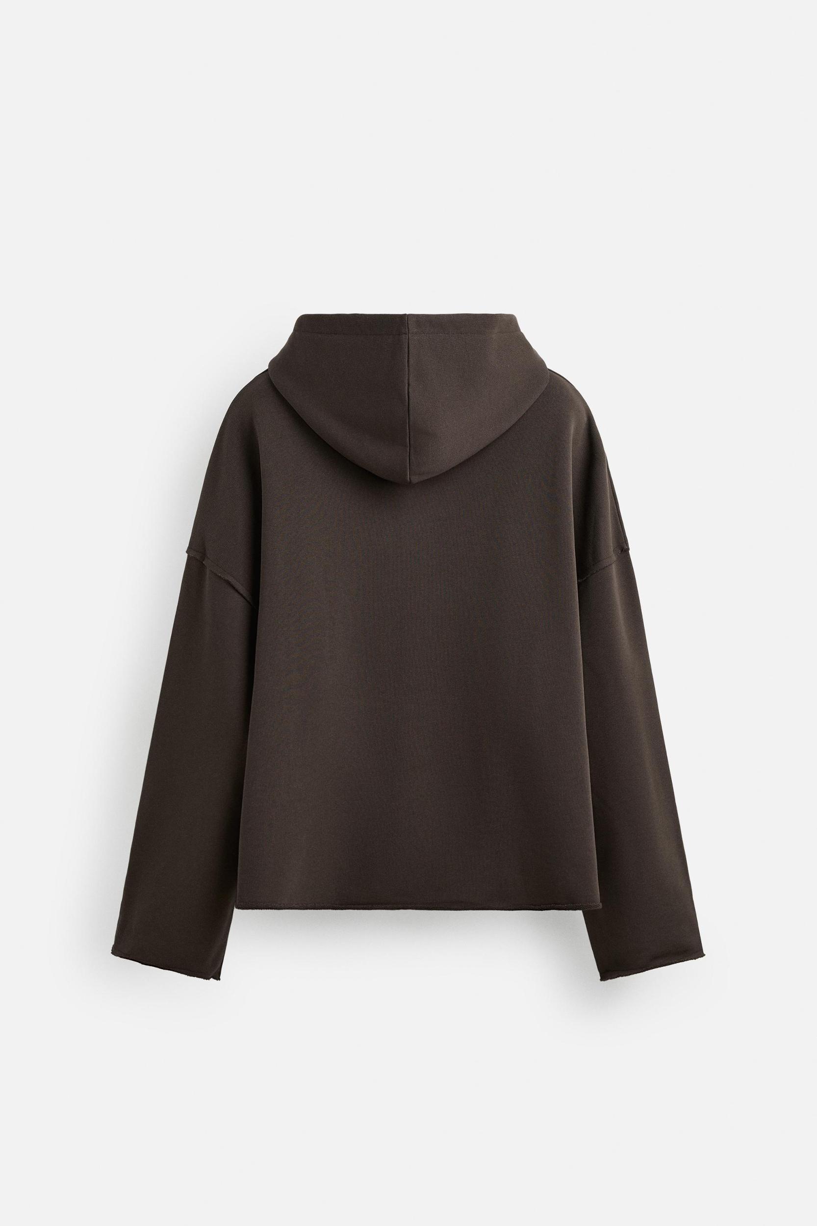 BOXY FIT HOODED SWEATSHIRT Product Image