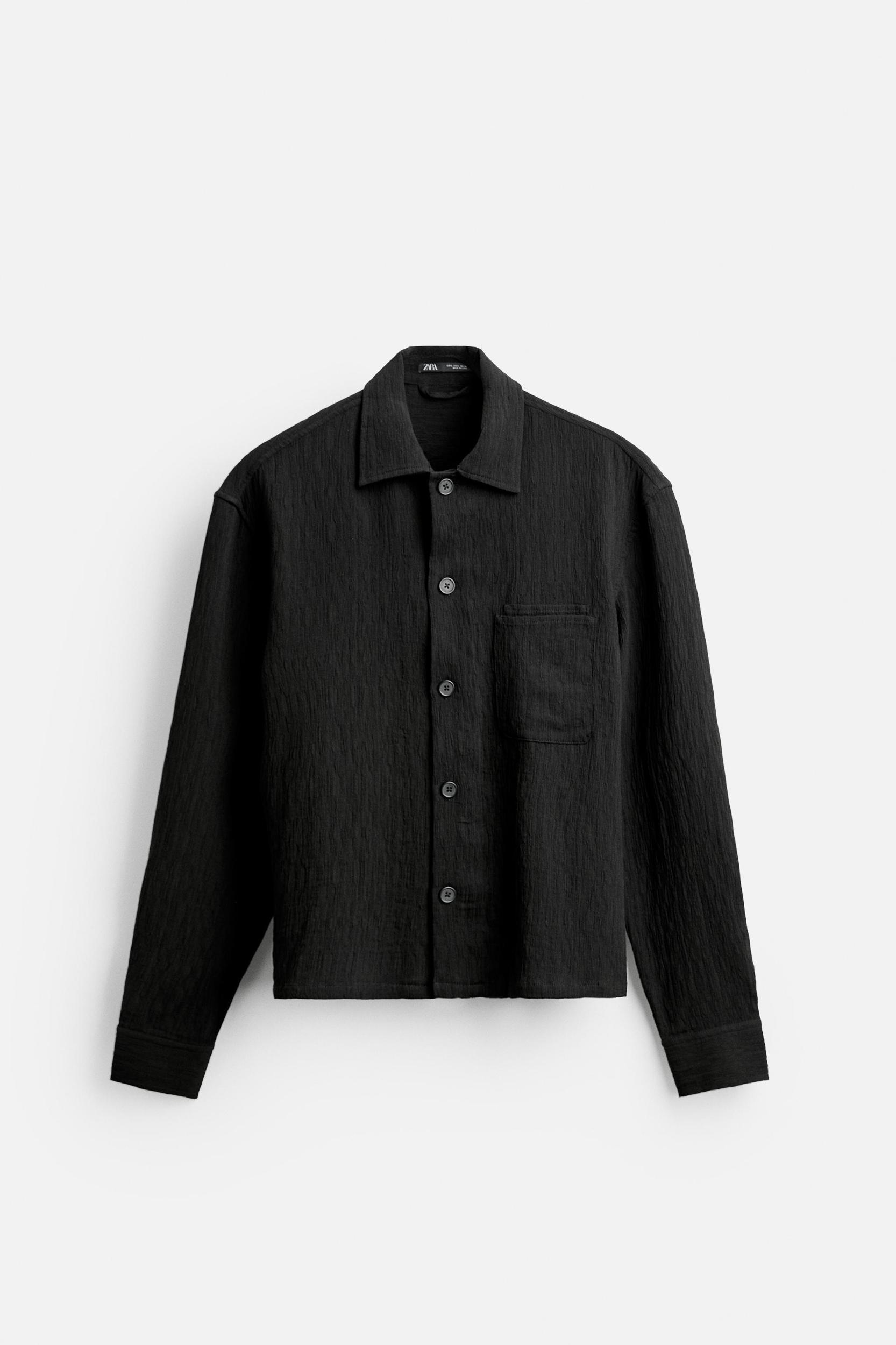 TEXTURED JACQUARD OVERSHIRT Product Image