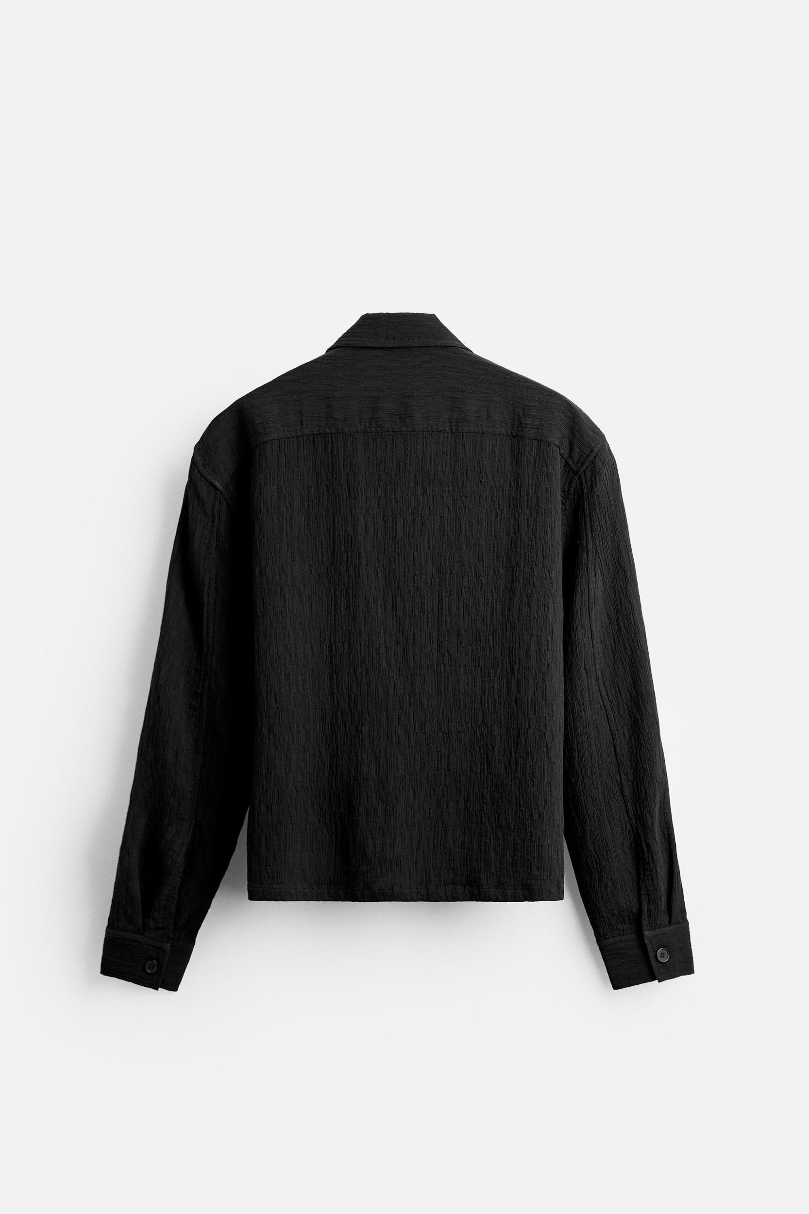TEXTURED JACQUARD OVERSHIRT Product Image