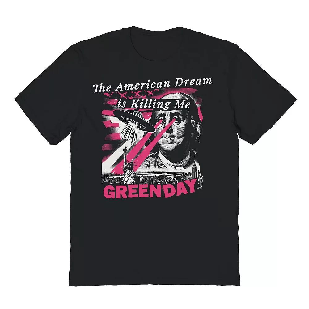 Men's The American Dream Green Day Graphic Tee, Size: XXL, Black Product Image