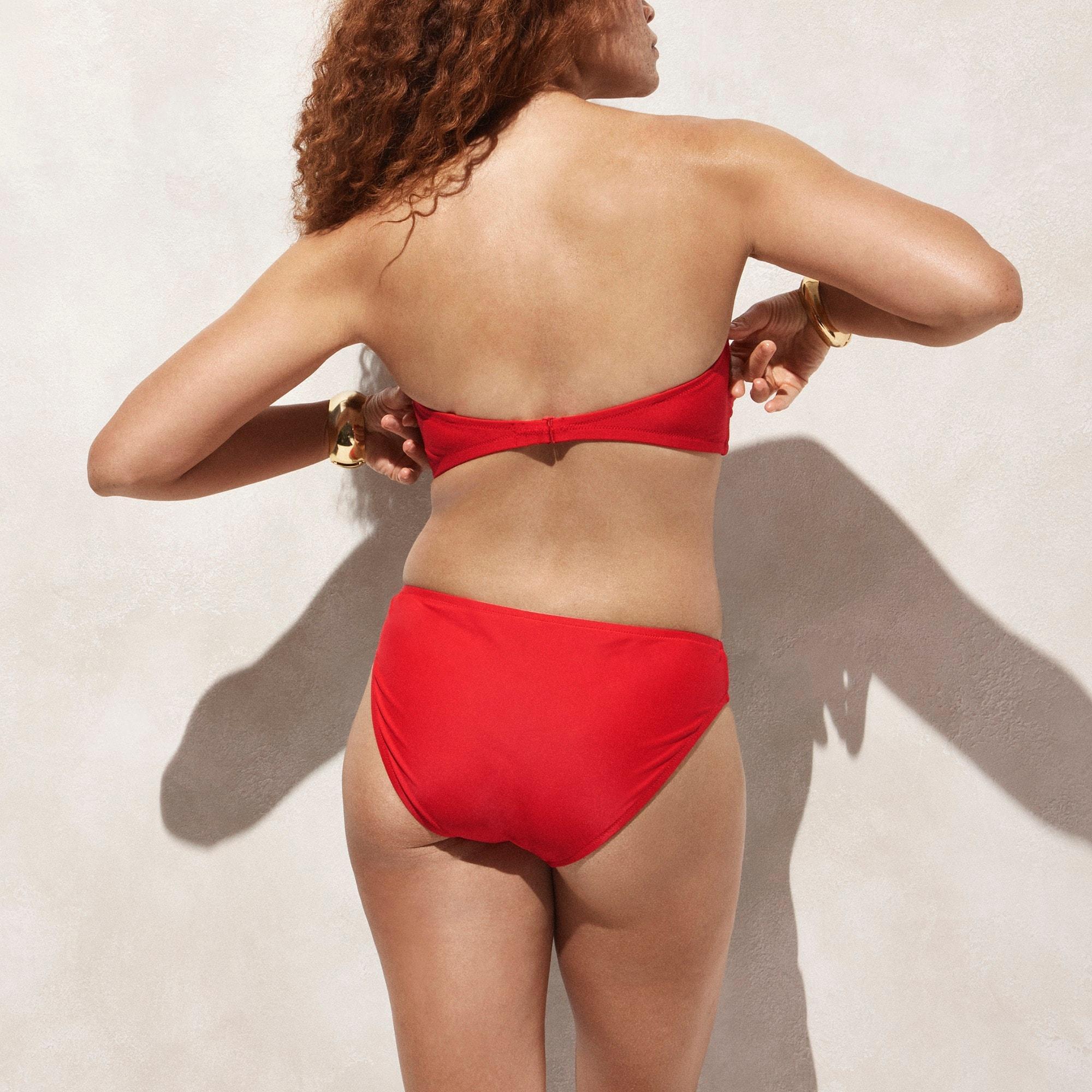 Ruched bandeau bikini top Product Image