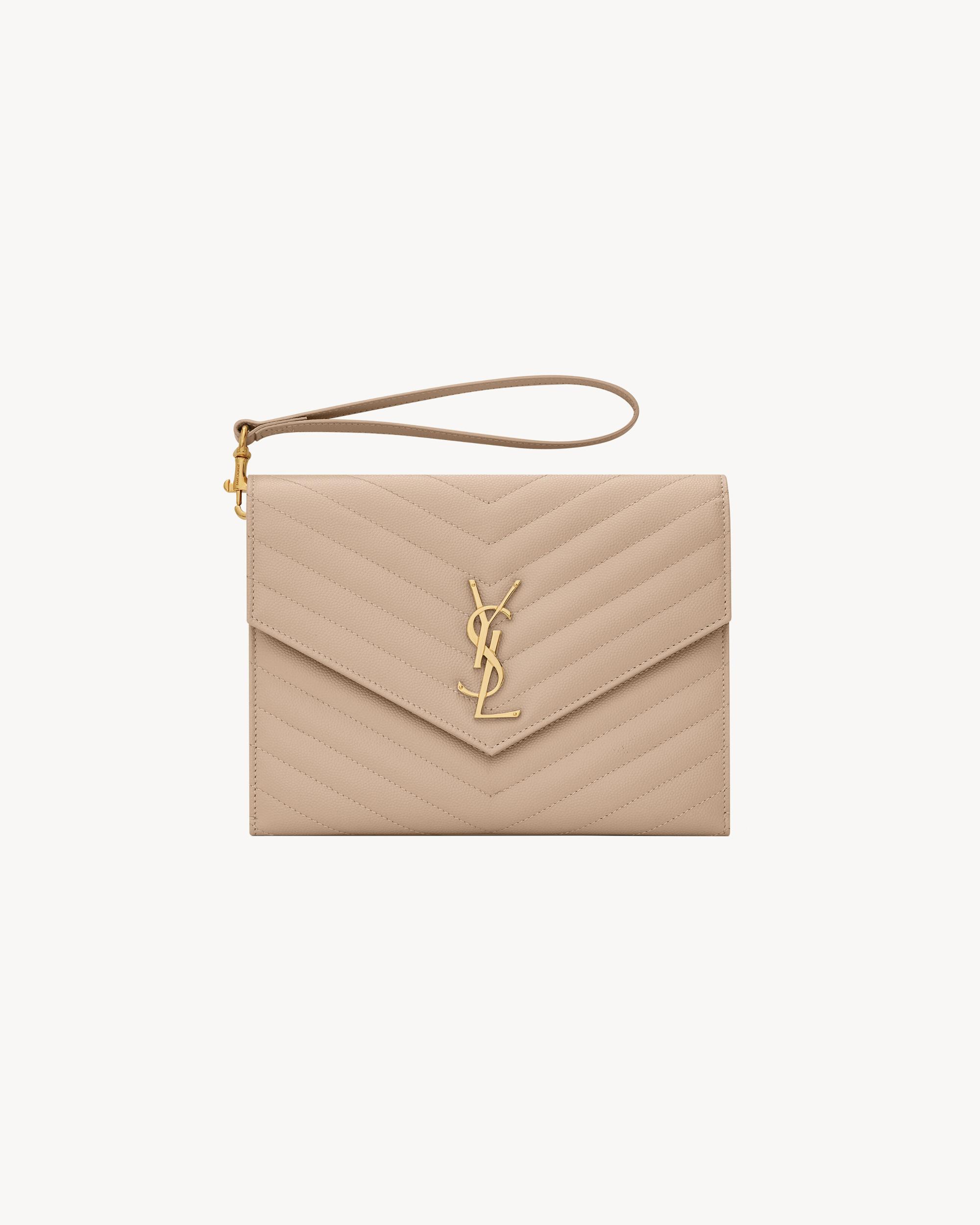 CASSANDRE MATELASSÉ FLAP POUCH in grain de poudre leather Product Image