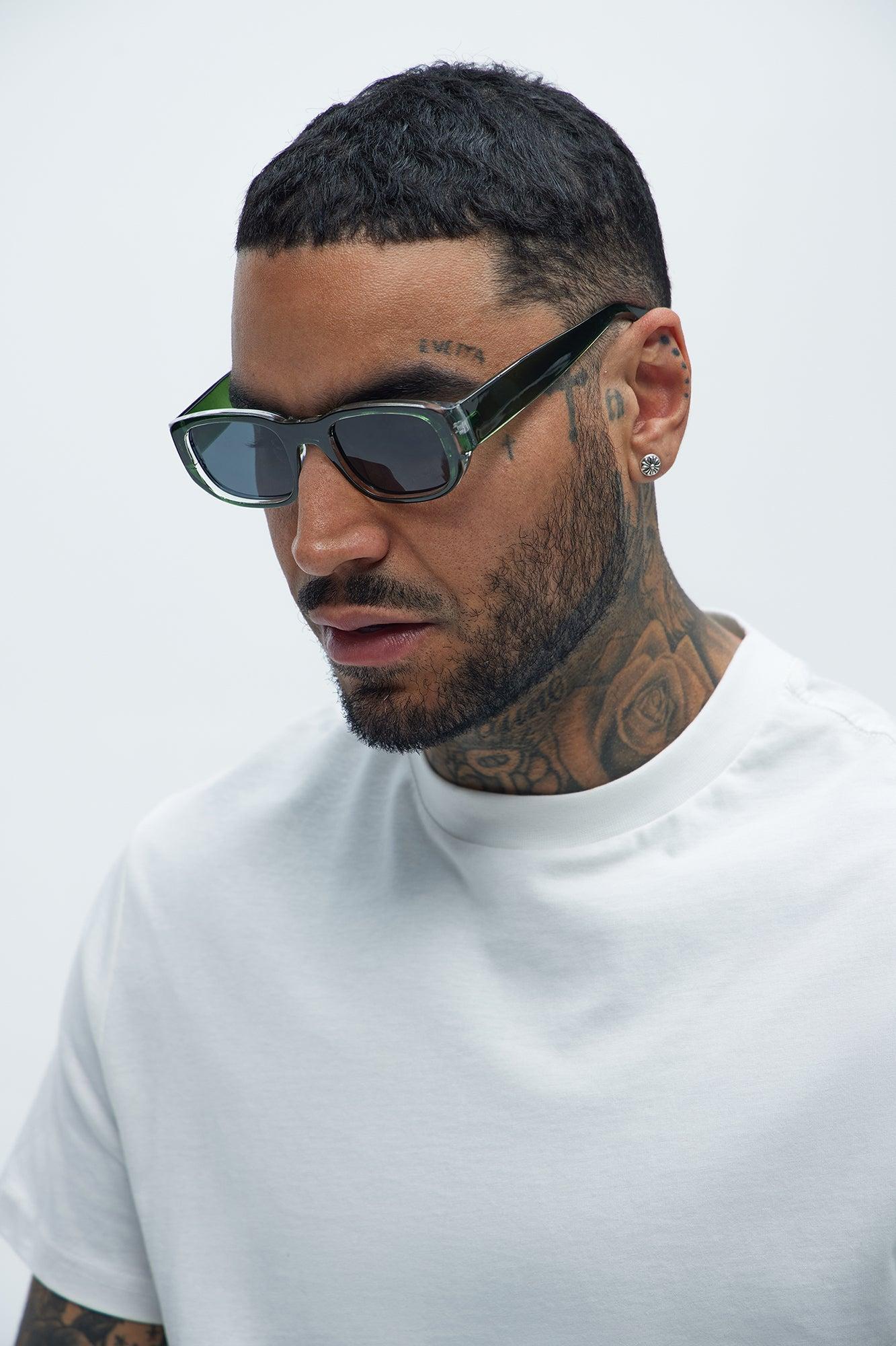 Istanbul Square Sunglasses - Green Product Image