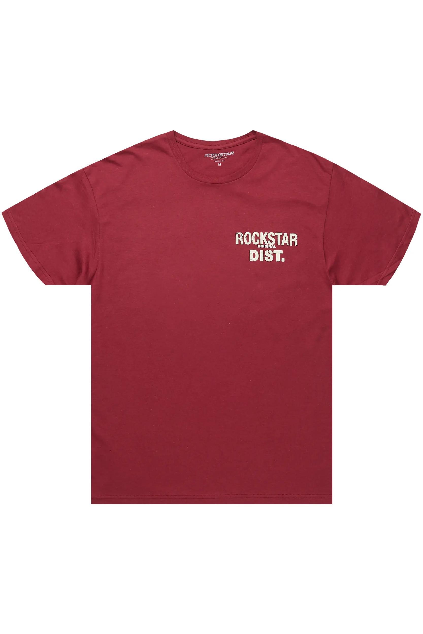 Lake Burgundy/Beige Graphic T-Shirt Male Product Image