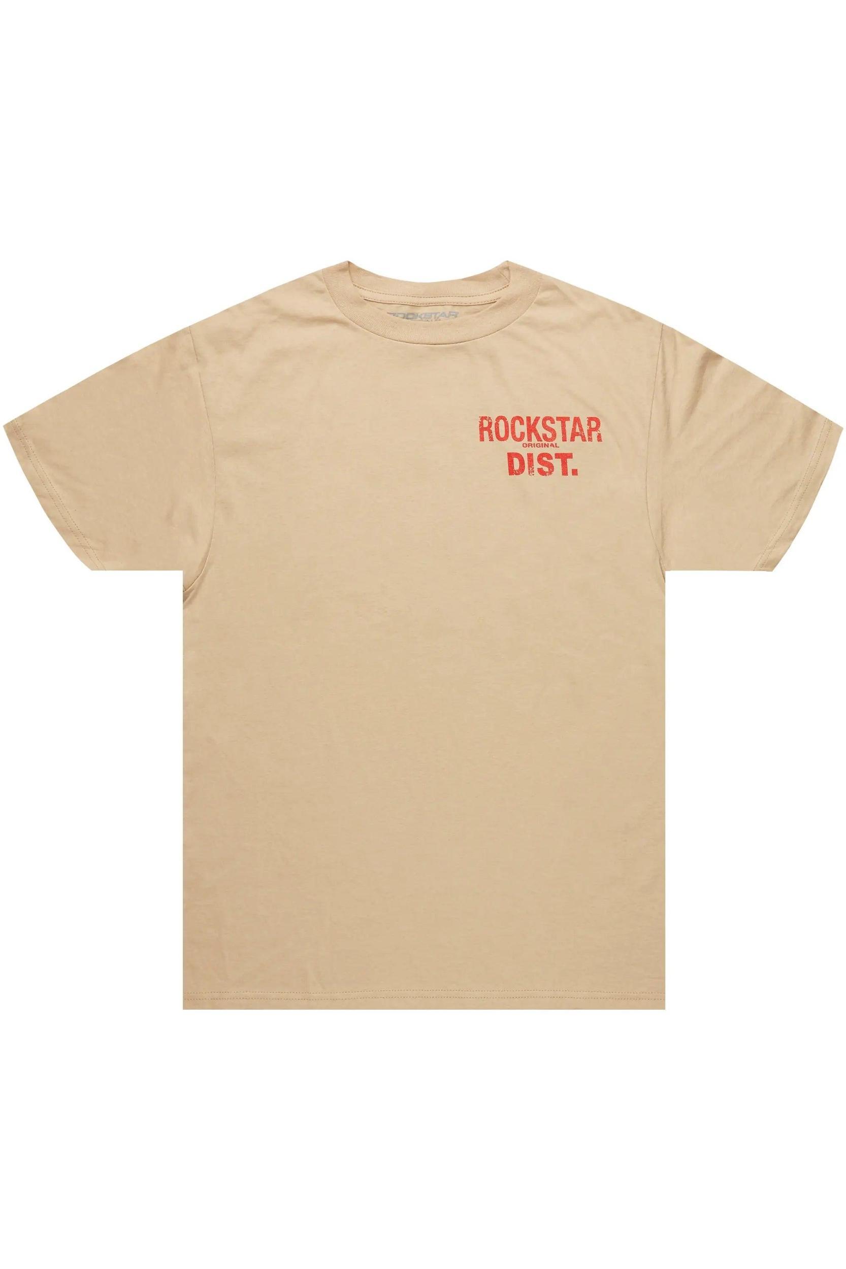 Lake Beige/Red Graphic T-Shirt Male Product Image
