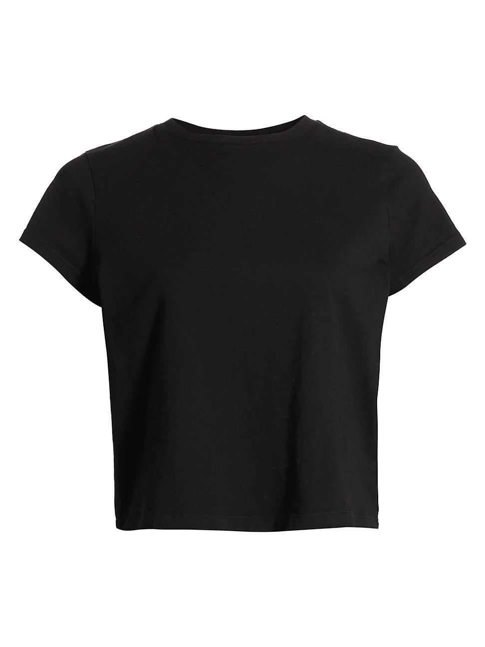 Agolde Adine Cotton Shrunken Tee Product Image