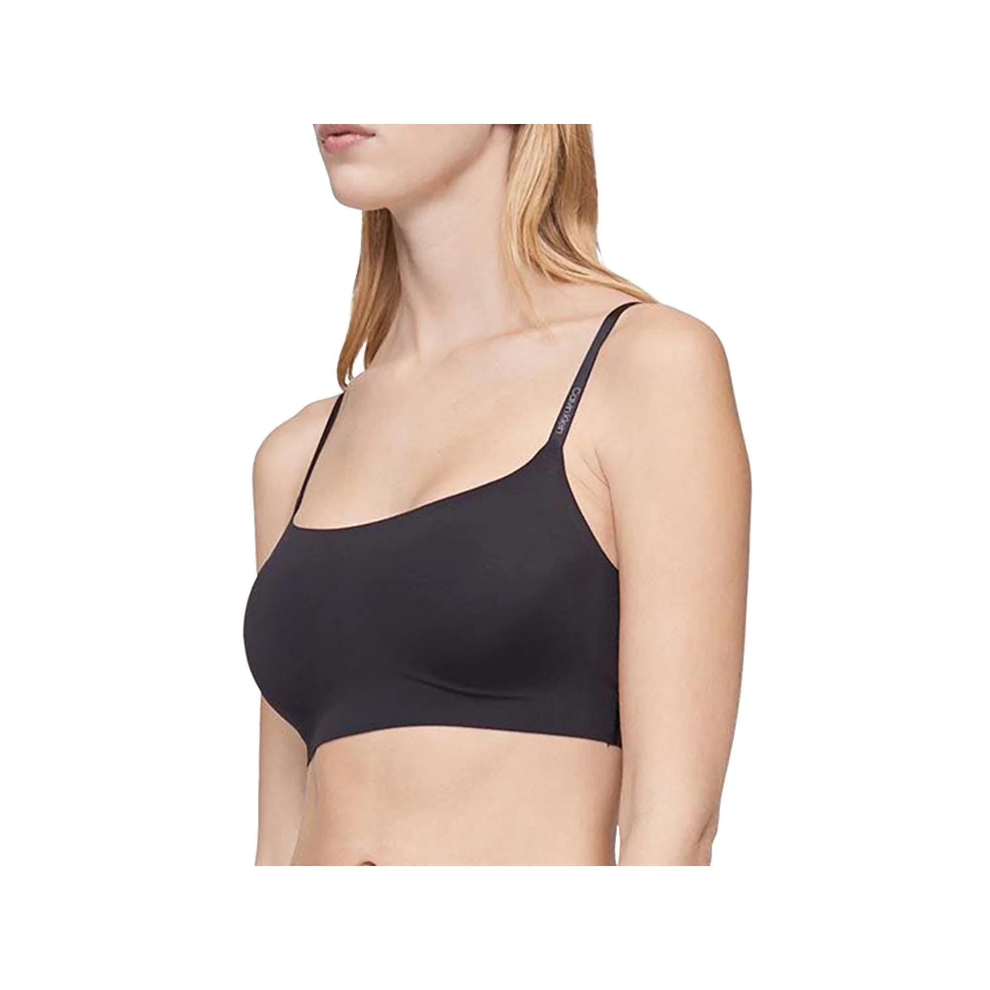 Calvin Klein Invisibles Comfort Lightly Lined Retro Bralette QF4783, Women's, Size: XL, Light Brown Product Image