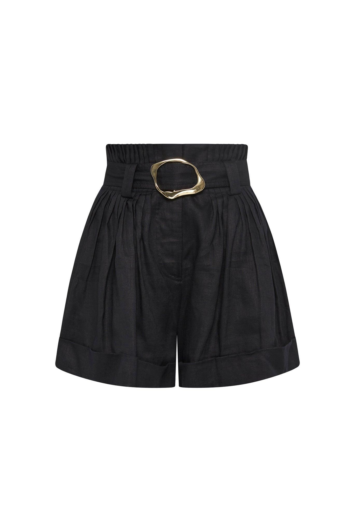 Byblos Belted Linen Short Product Image