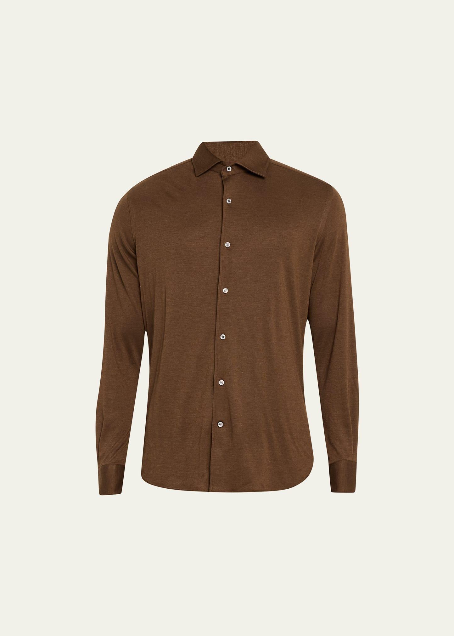 Mens Andrew Cashmere-Silk Sport Shirt Product Image