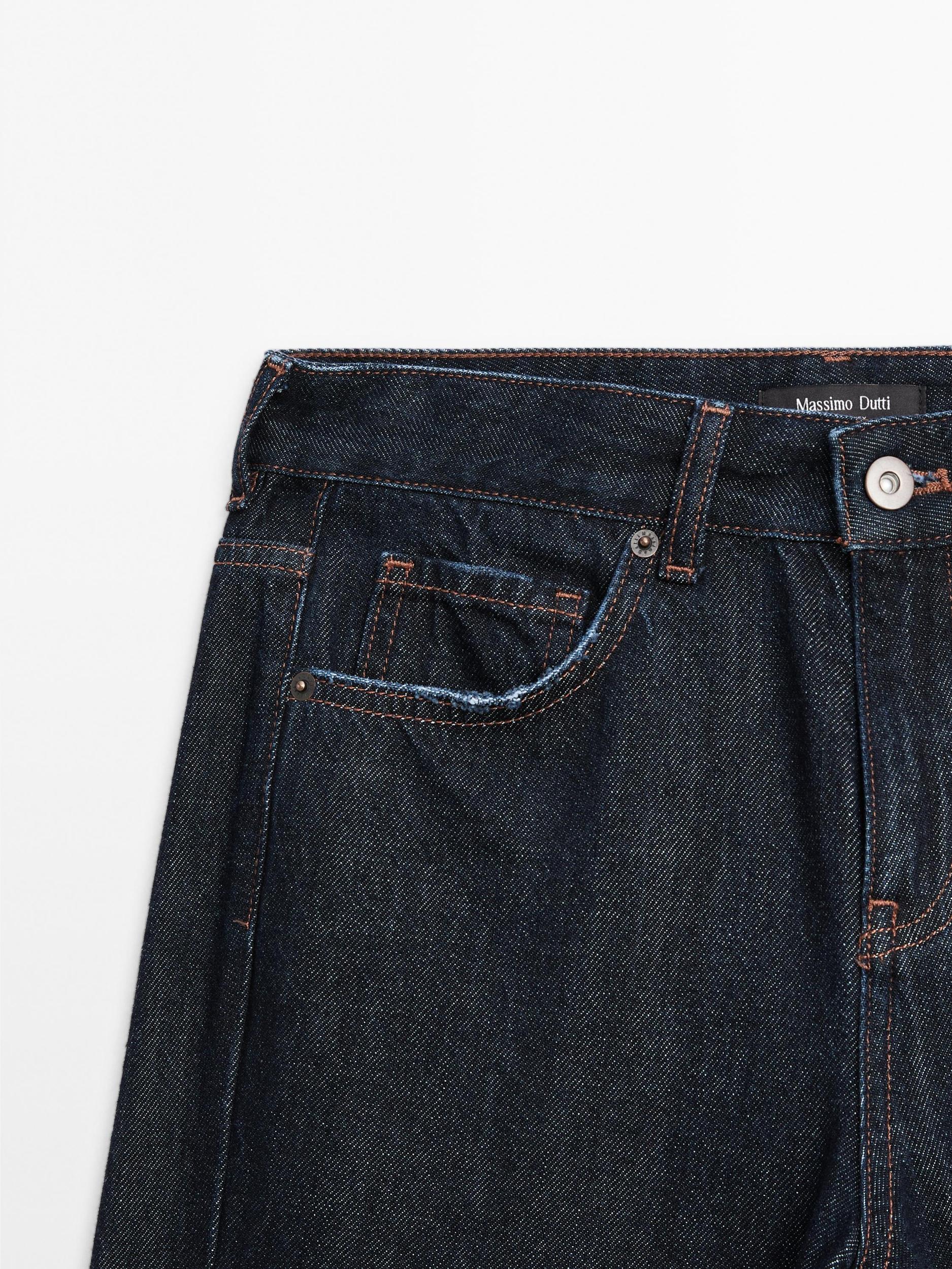 Mid-rise straight-leg jeans Product Image