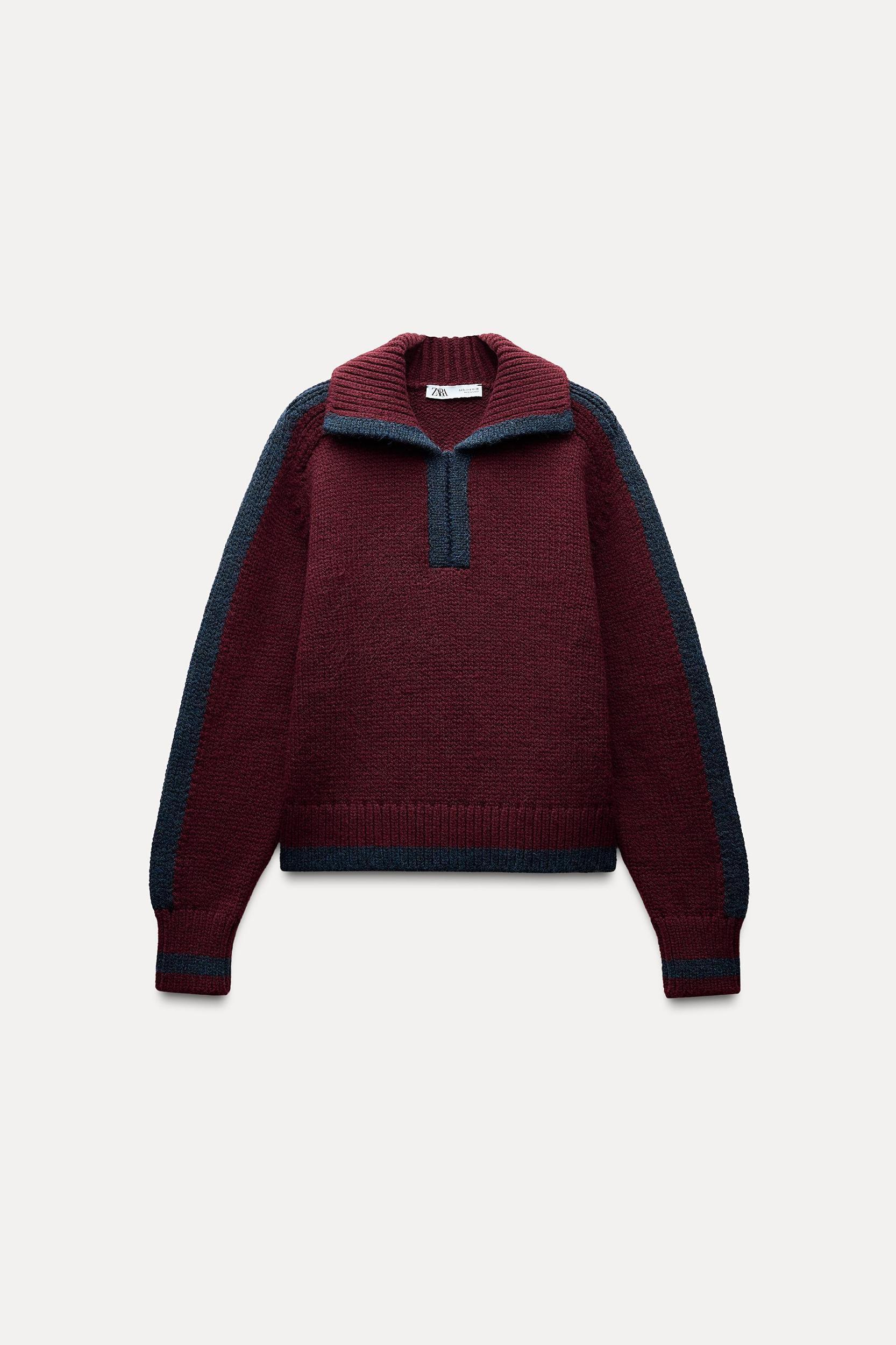 COMBINATION KNIT SWEATER Product Image