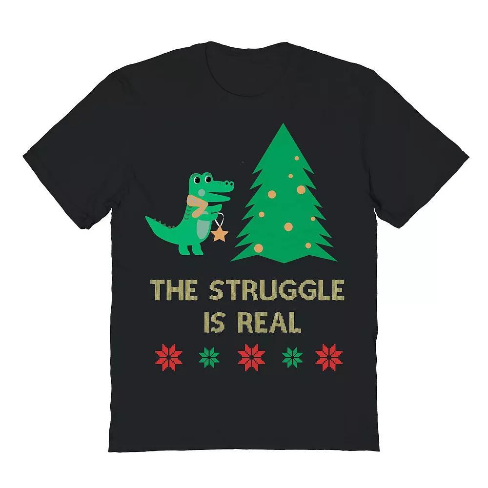 Men's Struggle Star Christmas Graphic Tee, Size: Large, Black Product Image