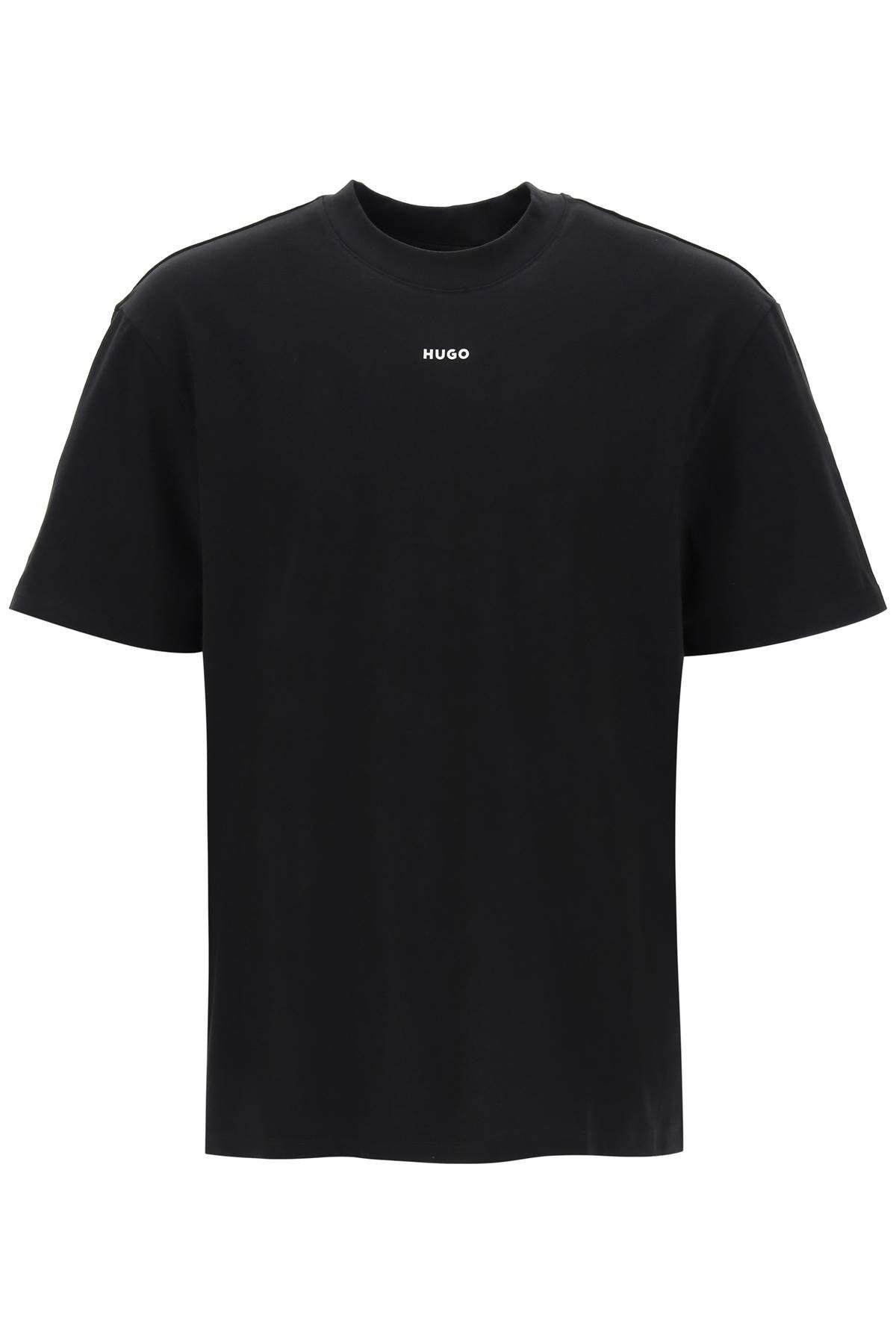HUGO BOSS Hugo Men's Compact Cotton T-shirt In Black Product Image