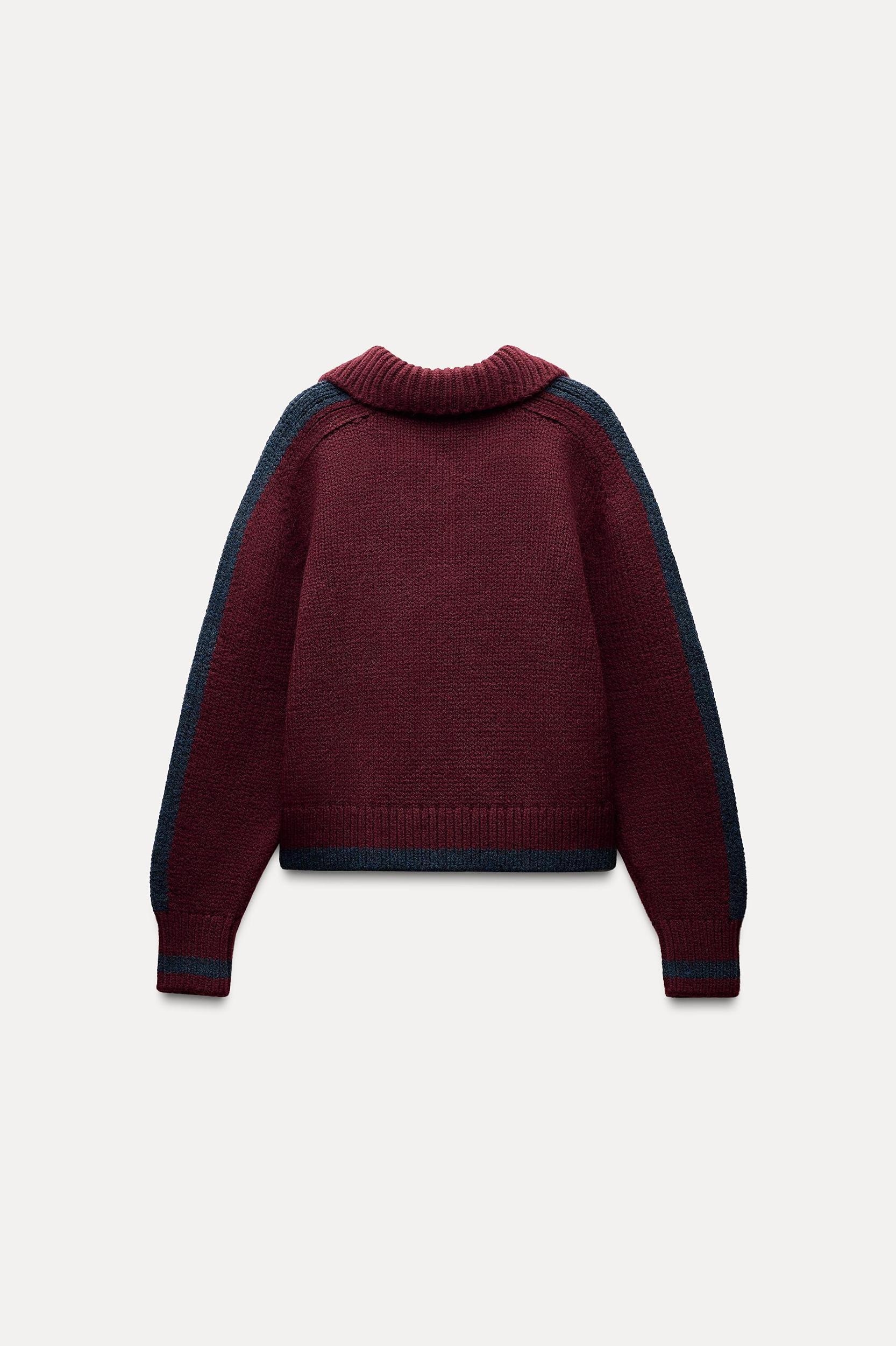 COMBINATION KNIT SWEATER Product Image