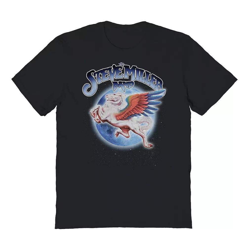 Men's Graphic Tee Space Cowboy Light Distress, Size: Medium, Black Product Image