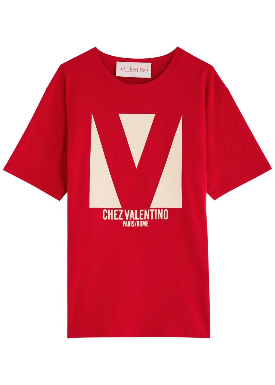 VALENTINO T-shirt Logo In Red Product Image