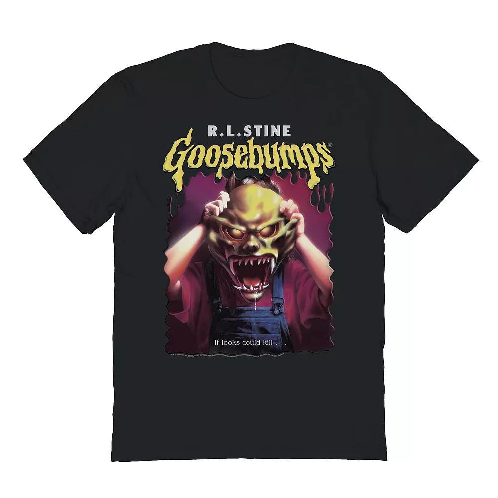 Men's Goosebumps R.L. Stine Haunted Mask Graphic Tee, Size: Large, Orange Product Image