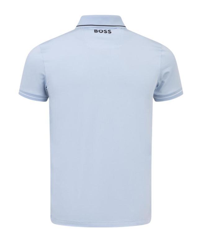 HUGO BOSS Short-sleeved Polo Shirt In Blue Product Image