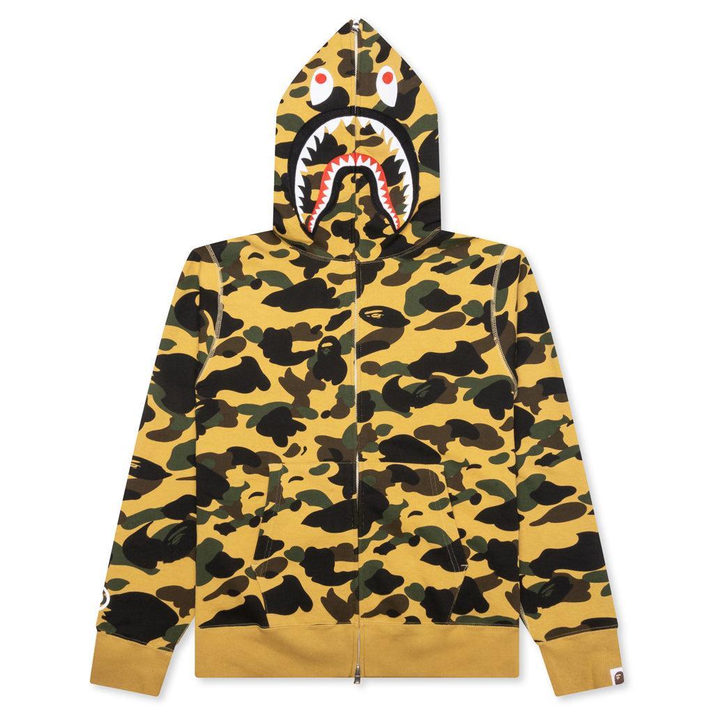 1st Camo 2nd Shark Full Zip Hoodie - Yellow Male Product Image